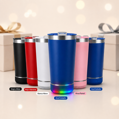 Vaso Térmico con Altavoz Bluetooth™