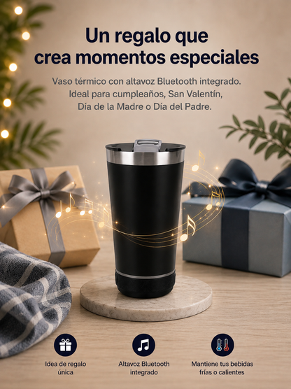 Vaso Térmico con Altavoz Bluetooth™